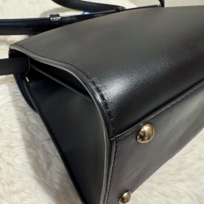 Delvaux 黑色手袋 AA0406AAM099ZDO BoxCalf小牛皮 手提包肩背包-15