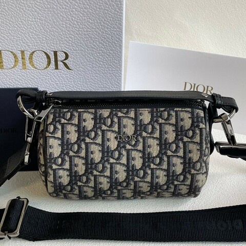 DIOR roller 圓筒包 男女同款 肩背包斜背包 肩帶可調節拆卸