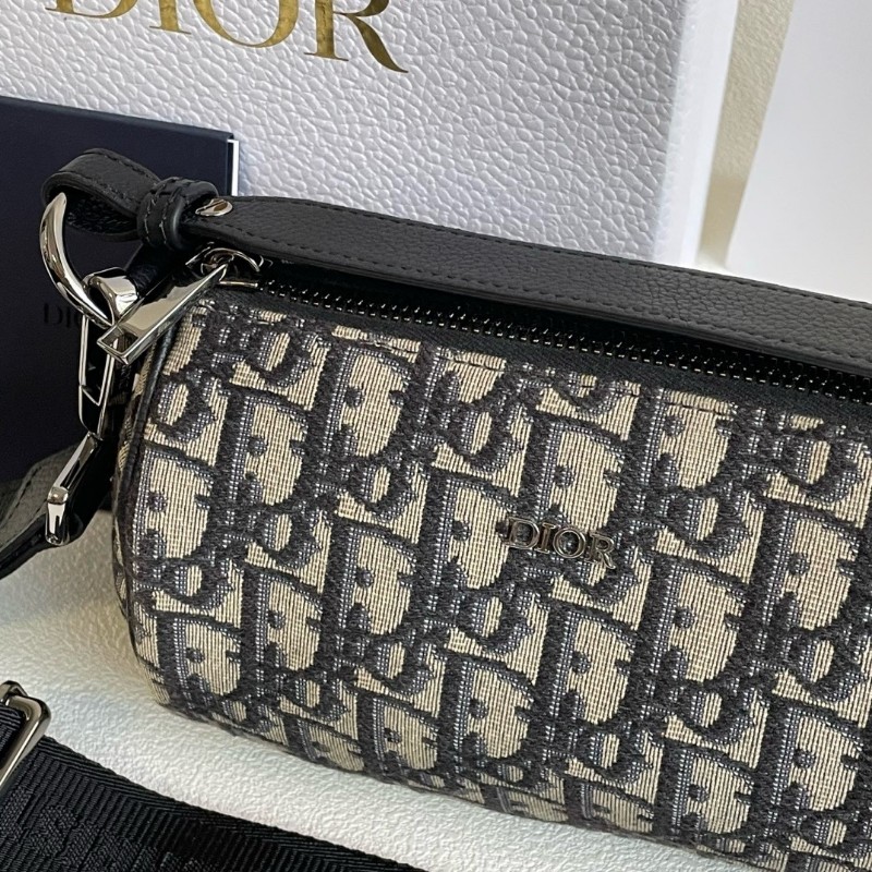 DIOR roller 圓筒包 男女同款 肩背包斜背包 肩帶可調節拆卸-1