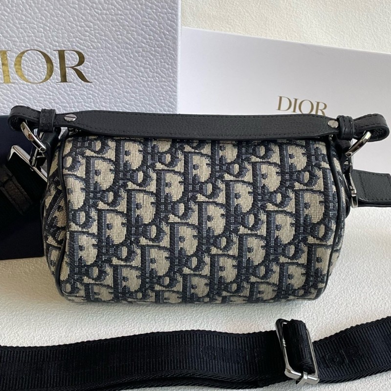 DIOR roller 圓筒包 男女同款 肩背包斜背包 肩帶可調節拆卸-2