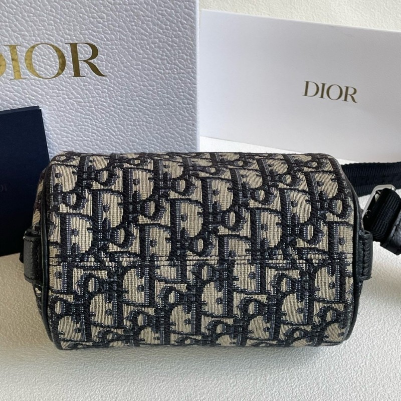 DIOR roller 圓筒包 男女同款 肩背包斜背包 肩帶可調節拆卸-3