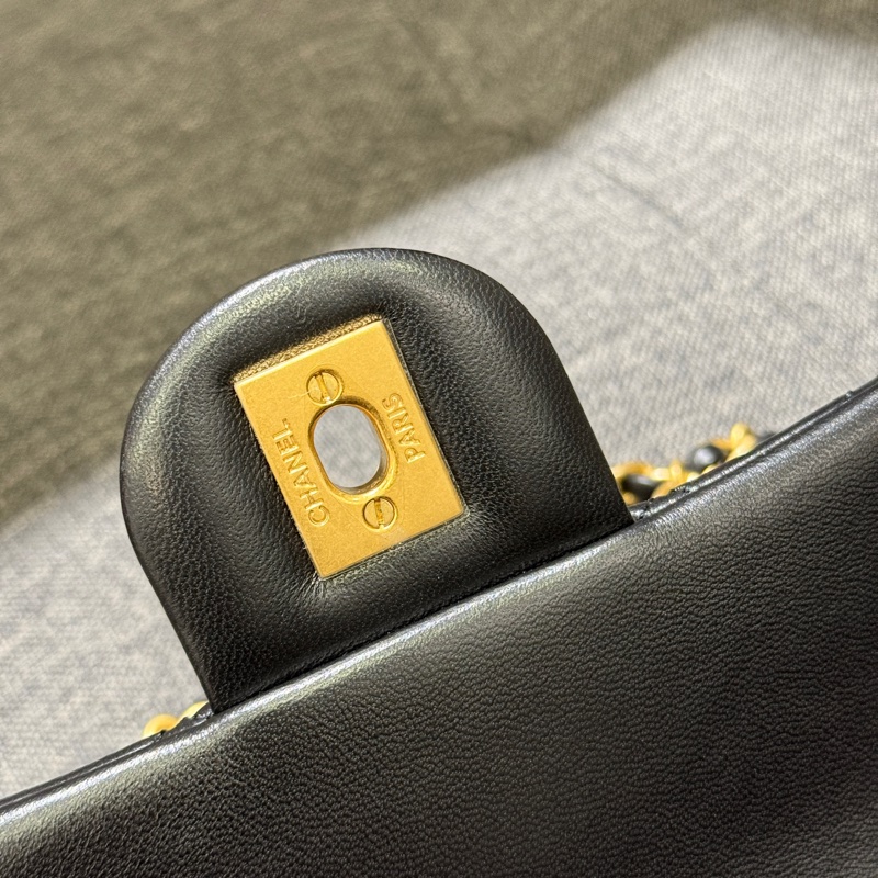 晶片款Chanel mini coco 17cm 黑羊金球 方胖子 AS1786-10