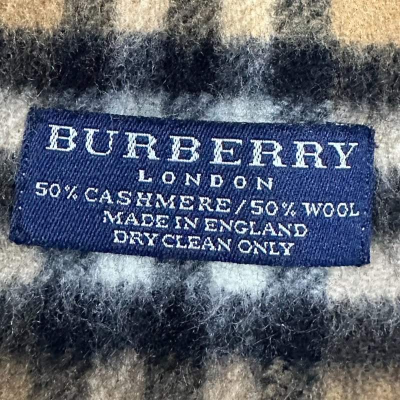 BURBERRY經典格紋羔羊毛圍巾 極美✨-9