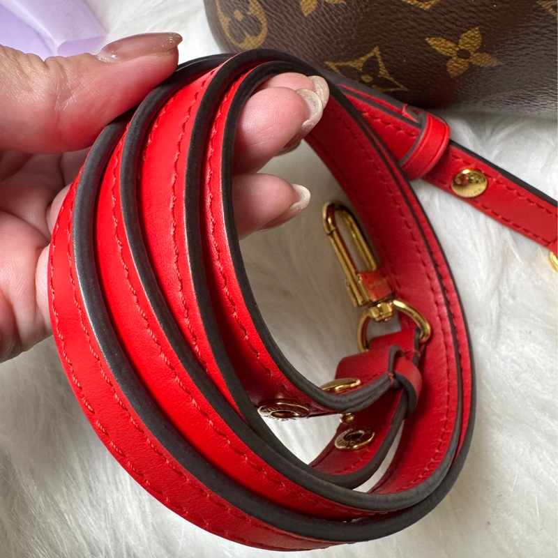 LV M44021 經典 Neonoe Monogram帆布印花牛皮 鑲飾束口斜背/肩背水桶包-22