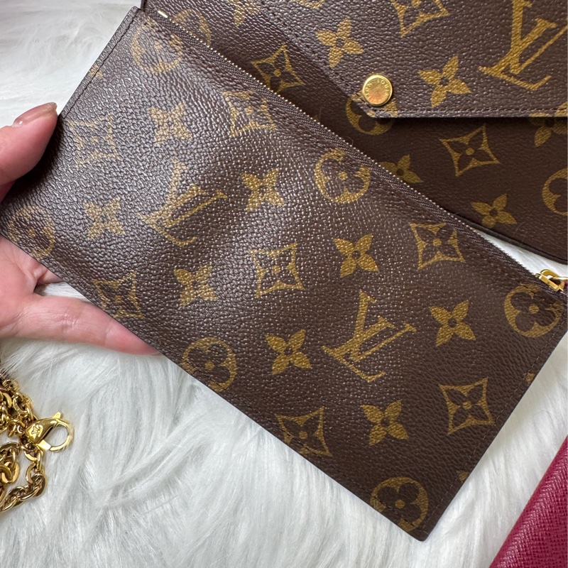 LV 經典老花三合一斜背鍊條包-21