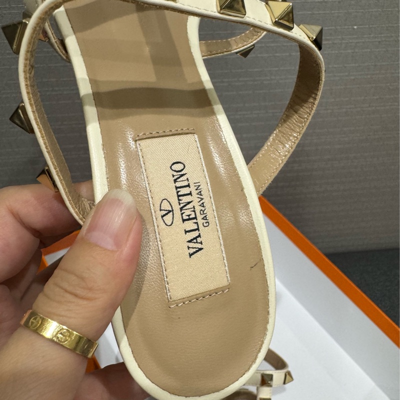 Valentino ROCKSTUD拖鞋/涼鞋 👡 尺寸38 好美的仙女風-6