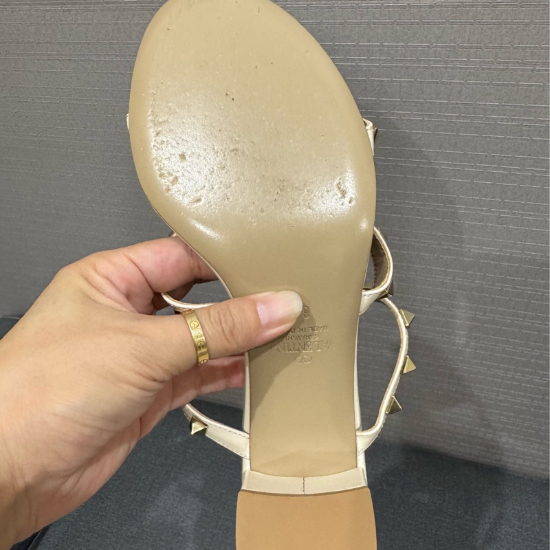 Valentino ROCKSTUD拖鞋/涼鞋 👡 尺寸38 好美的仙女風-12
