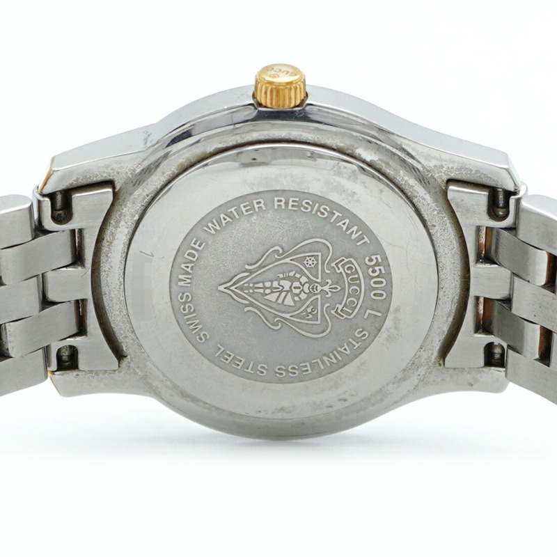 Gucci 5500L 白色錶盤女士手錶-5