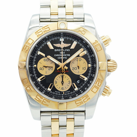 百年靈 Chronomat 44 CB0110 黑色錶盤男士手錶