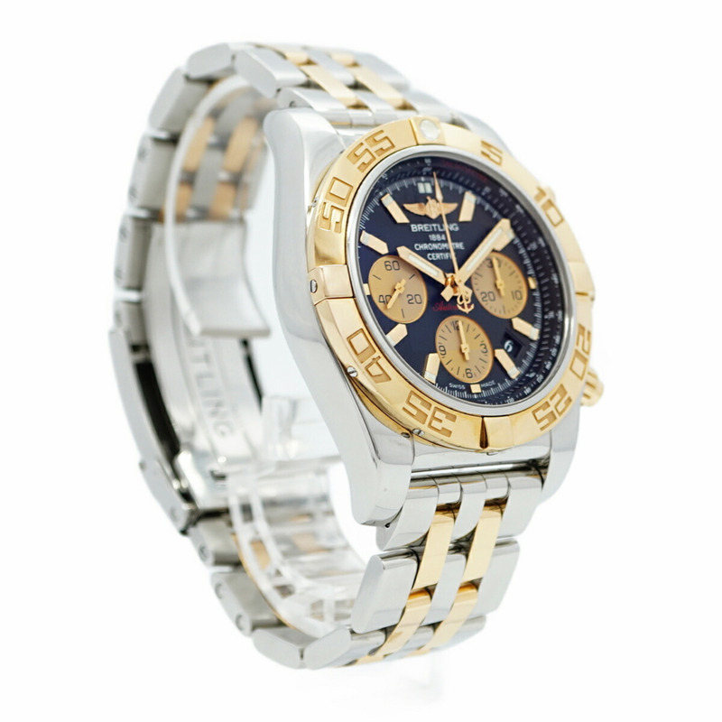 百年靈 Chronomat 44 CB0110 黑色錶盤男士手錶-3