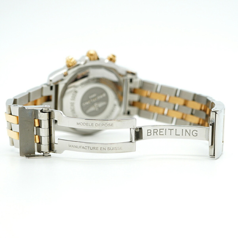 百年靈 Chronomat 44 CB0110 黑色錶盤男士手錶-4