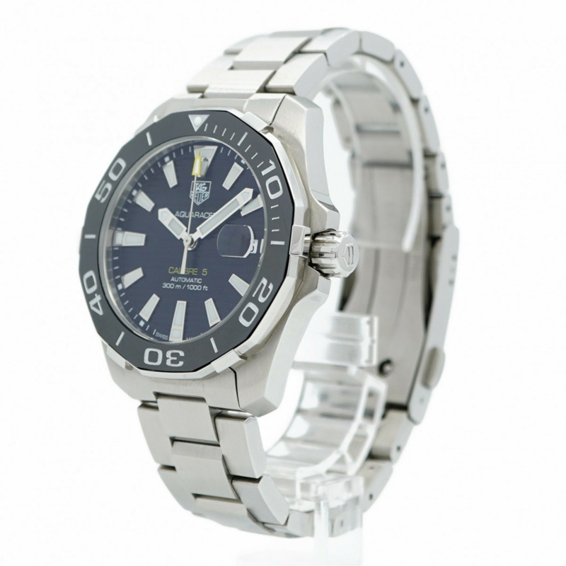 Tag Heuer Aquaracer WAY211A 黑色錶盤男士手錶-2