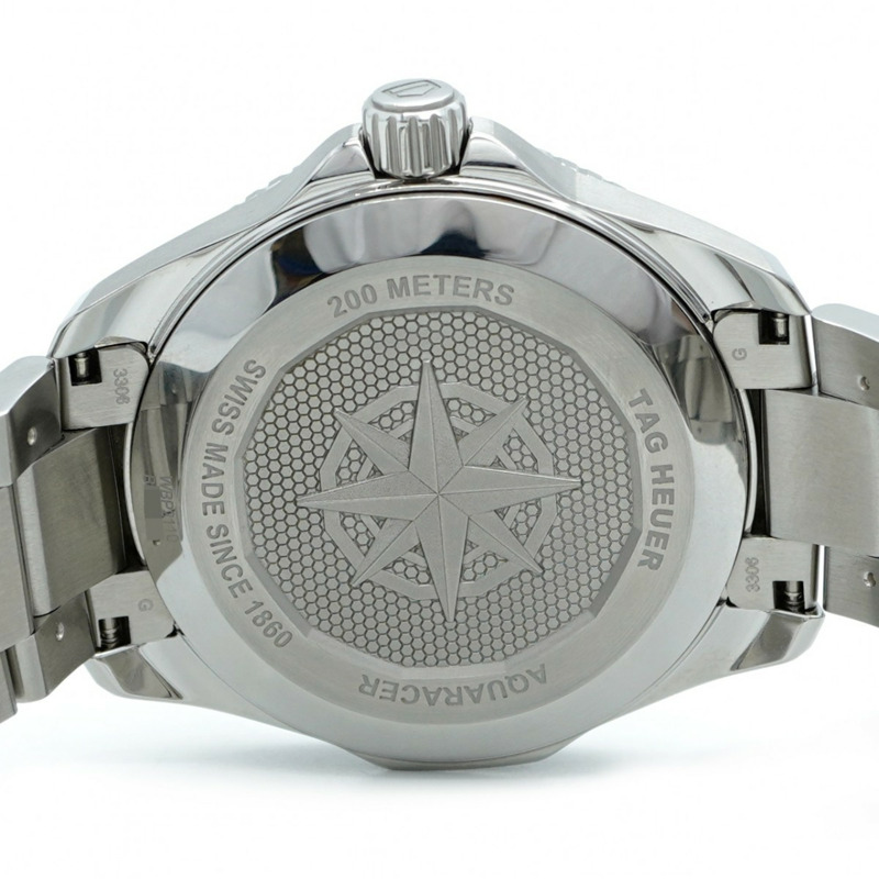 泰格豪雅 Aquaracer WBP2110 黑色錶盤男士手錶-5