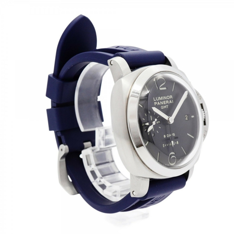 沛納海 Luminor 1950 8DAYS GMT PAM00233 黑色錶盤男士手錶-3