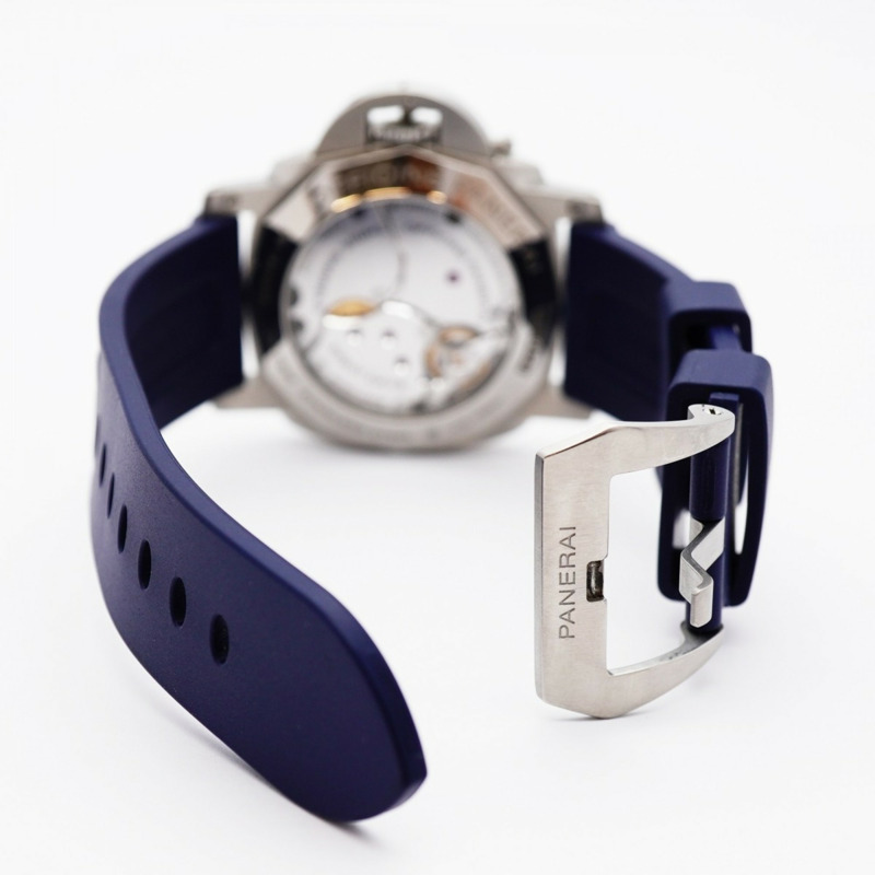 沛納海 Luminor 1950 8DAYS GMT PAM00233 黑色錶盤男士手錶-4