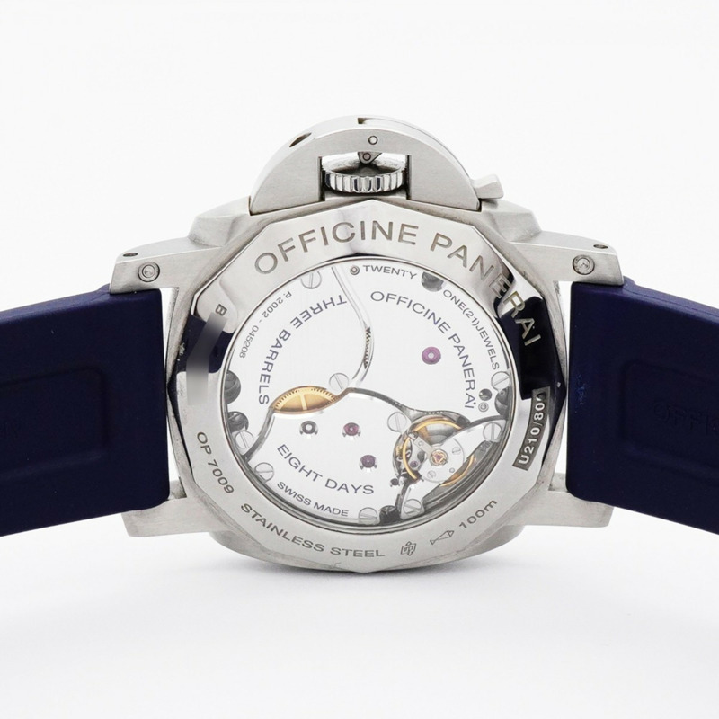 沛納海 Luminor 1950 8DAYS GMT PAM00233 黑色錶盤男士手錶-5