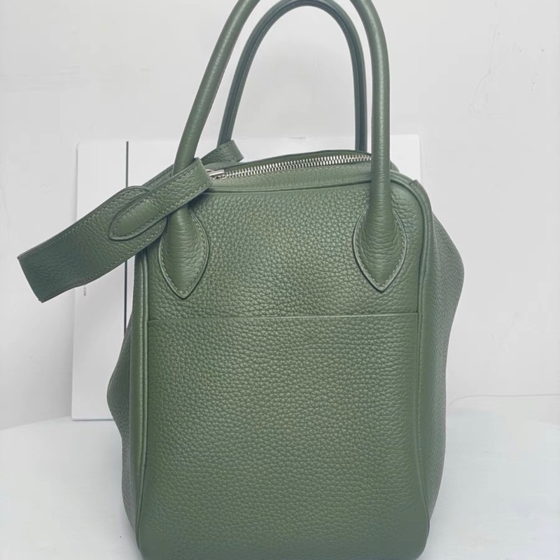 Hermes 愛馬仕 lindy30 橄欖綠 框Q-5