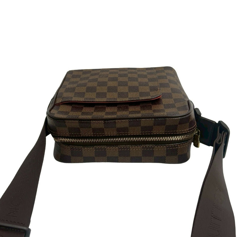 未使用,已存放 Louis Vuitton Olaf PM Damier 皮革單肩包/Pochette/Sacoche 棕色 25329-3