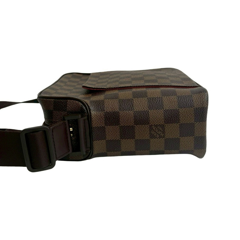 未使用,已存放 Louis Vuitton Olaf PM Damier 皮革單肩包/Pochette/Sacoche 棕色 25329-4