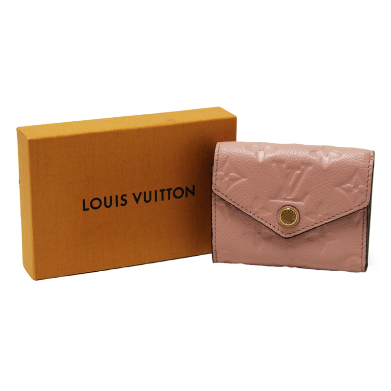 Louis Vuitton Pink Monogram Empreinte Leather Zoe Wallet-1