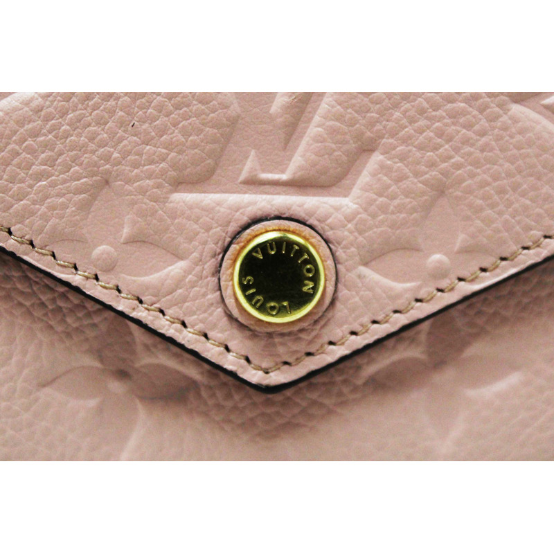 Louis Vuitton Pink Monogram Empreinte Leather Zoe Wallet-5