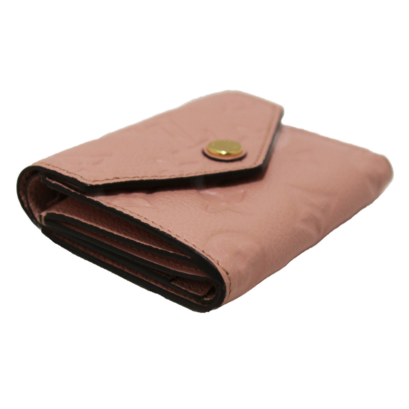 Louis Vuitton Pink Monogram Empreinte Leather Zoe Wallet-9