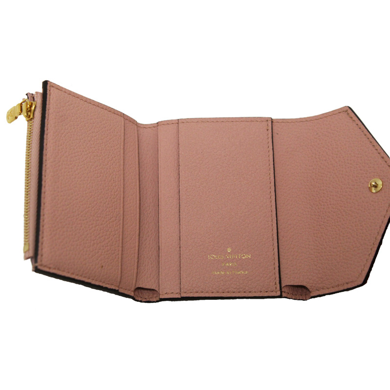 Louis Vuitton Pink Monogram Empreinte Leather Zoe Wallet-16