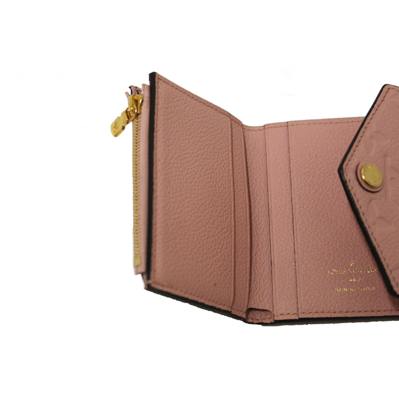 Louis Vuitton Pink Monogram Empreinte Leather Zoe Wallet-17