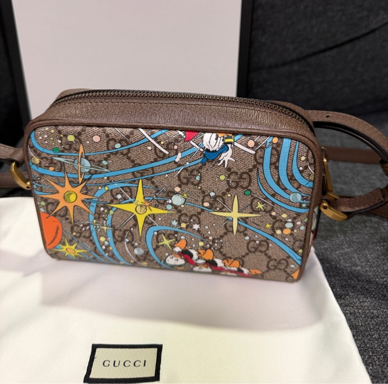 GUCCI 正品 648124 唐老鴨 相機包 小方包 斜背包 迪士尼-1