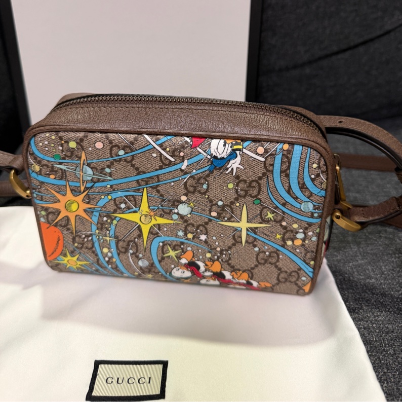 GUCCI 正品 648124 唐老鴨 相機包 小方包 斜背包 迪士尼-7