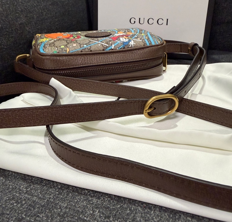GUCCI 正品 648124 唐老鴨 相機包 小方包 斜背包 迪士尼-17
