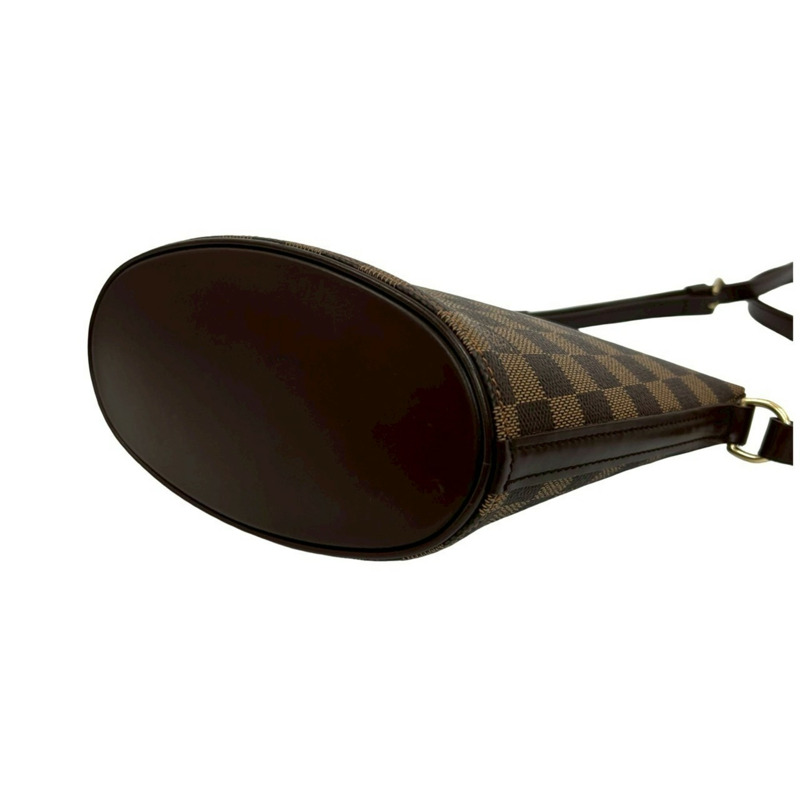 幾乎未使用 Louis Vuitton Drouot Damier 皮革肩背包/小袋/挎包棕色(11594)-7