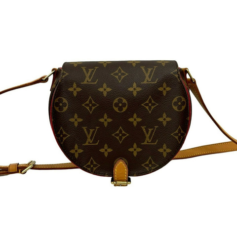 幾乎未使用 LOUIS VUITTON Tan Blanc Monogram 皮革單肩包/手拿包/小背包（棕色）24584