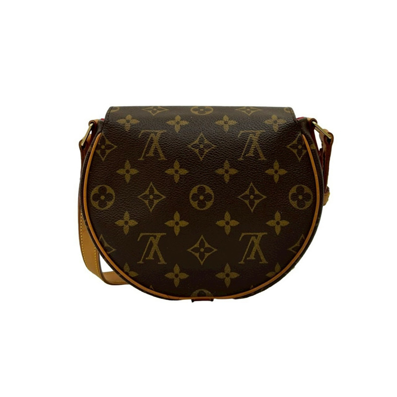 幾乎未使用 LOUIS VUITTON Tan Blanc Monogram 皮革單肩包/手拿包/小背包(棕色)24584-2