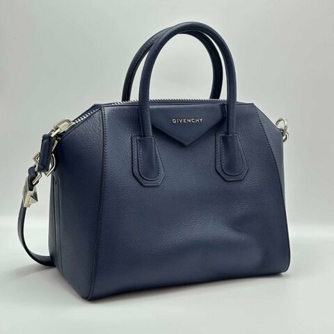 GIVENCHY Antigona系列手提肩背鑽石包 28*22*15 98新配件吊牌