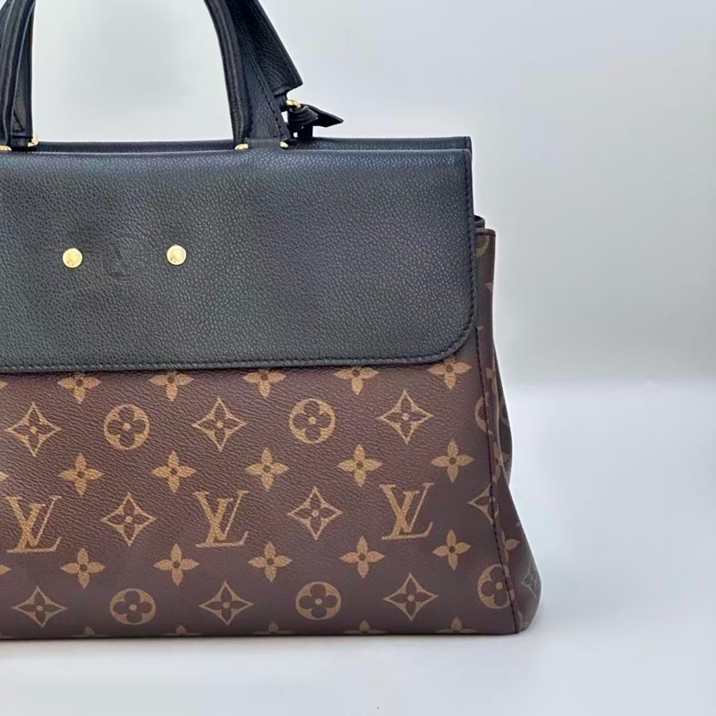 LV 老花拼色Venus手提斜背包34*22*12 98新配件塵袋購證鎖鑰匙-8