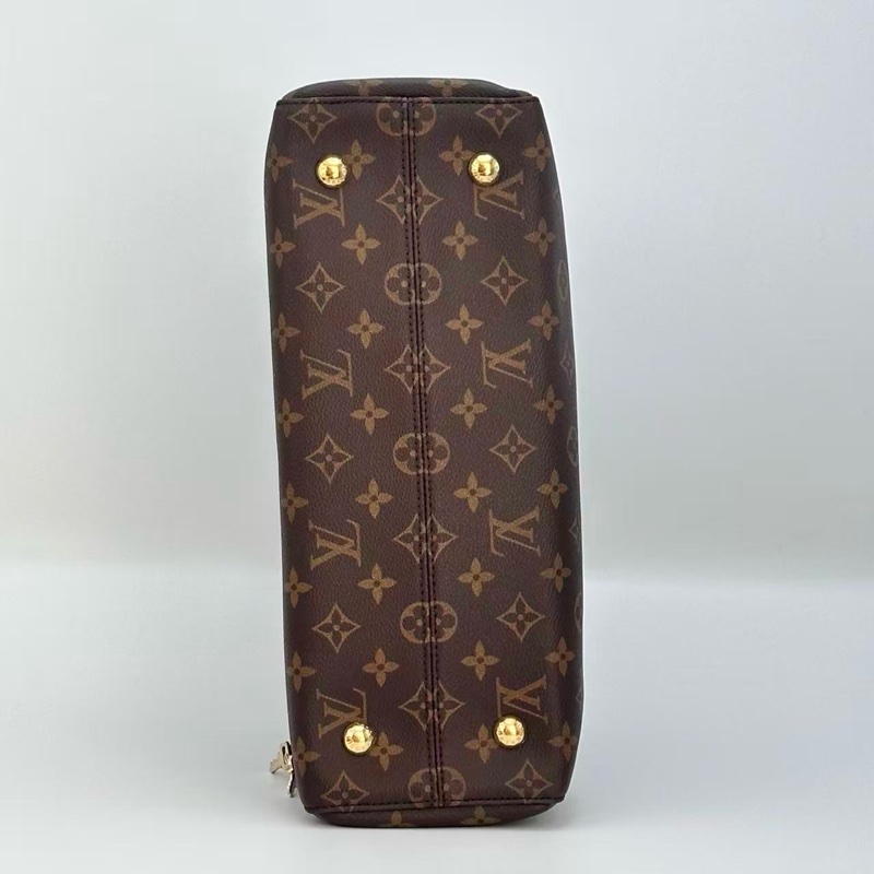 LV 老花拼色Venus手提斜背包34*22*12 98新配件塵袋購證鎖鑰匙-9