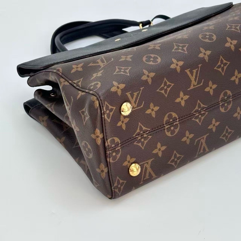 LV 老花拼色Venus手提斜背包34*22*12 98新配件塵袋購證鎖鑰匙-12