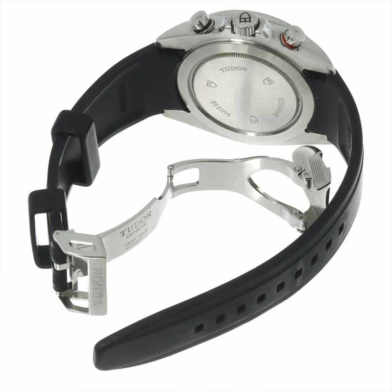 帝舵 Grantour Chrono Flyback 20550N 男士手錶,附日期顯示,白色,自動-4