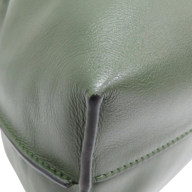 綠色 小牛皮 肩背包【LOEWE 羅威】-8