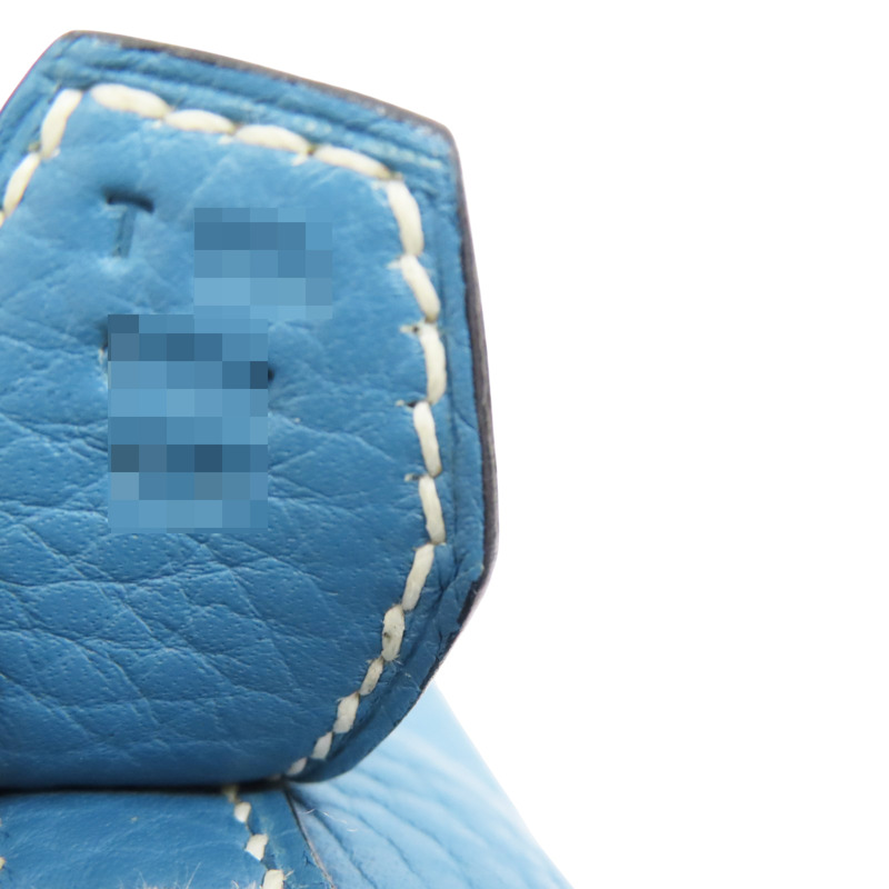 牛仔藍 Togo牛皮 Blue Bolide31 两用包 T刻【HERMES 愛馬仕】 Bleu Jean-7