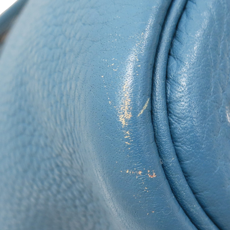 牛仔藍 Togo牛皮 Blue Bolide31 两用包 T刻【HERMES 愛馬仕】 Bleu Jean-10