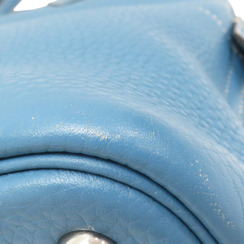 牛仔藍 Togo牛皮 Blue Bolide31 两用包 T刻【HERMES 愛馬仕】 Bleu Jean-11