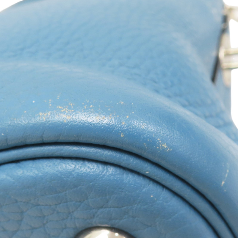 牛仔藍 Togo牛皮 Blue Bolide31 两用包 T刻【HERMES 愛馬仕】 Bleu Jean-13