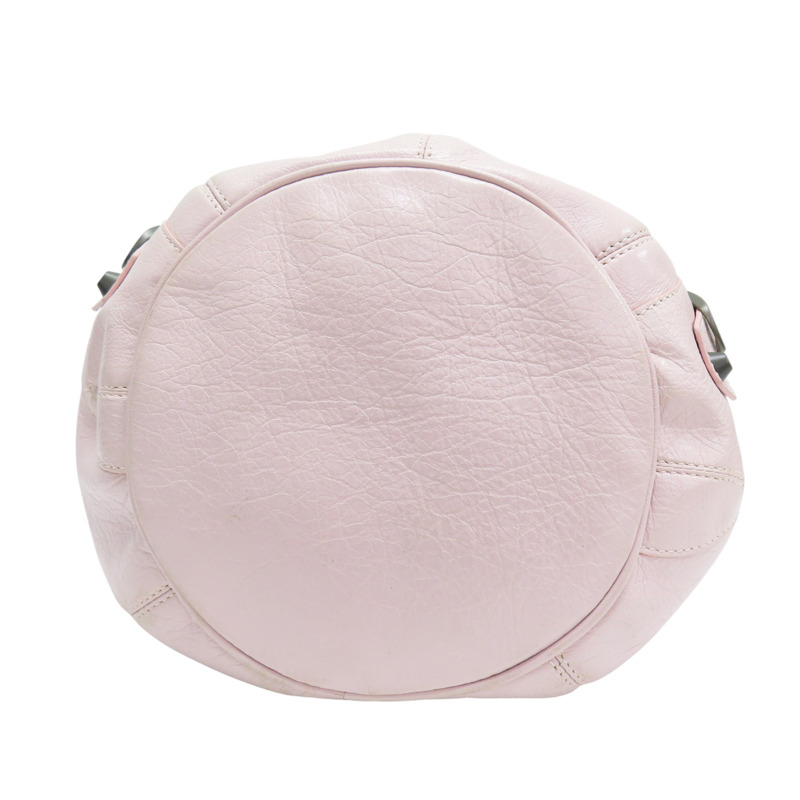 粉色 山羊皮 Pom Pom 肩背包【BALENCIAGA 巴黎世家】 #246438-3