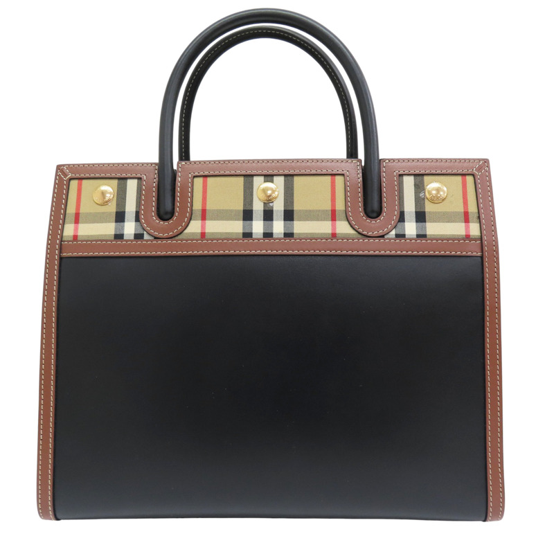 黑色 牛皮 Title 两用包【BURBERRY 巴寶莉】 8025269-1