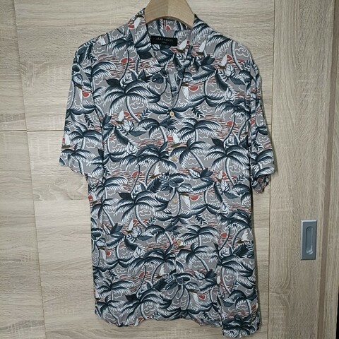 Allsaints 滿版 椰子樹 夏威夷襯衫 開領襯衫 男S