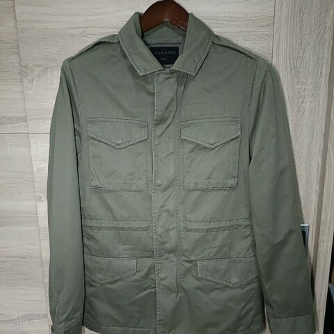 Allsaints 軍綠 M65 軍裝外套 短大衣 男S