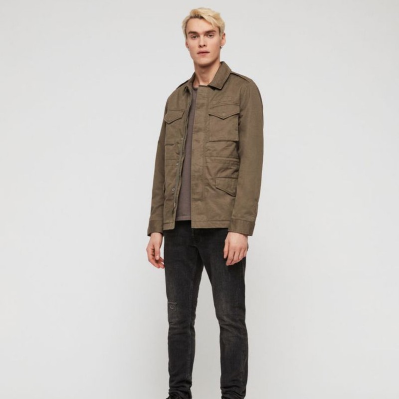 Allsaints 軍綠 M65 軍裝外套 短大衣 男S-2