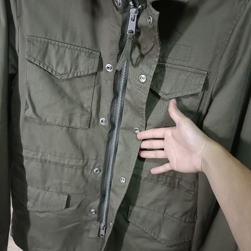 Allsaints 軍綠 M65 軍裝外套 短大衣 男S-4